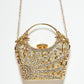 Rajwada Golden Alloy Embellished Hand Bag For Women