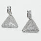 Rajwada White Alloy Stone Earrings For Women