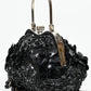 Rajwada Black Polyester Blend Embellished Hand Bag For Women