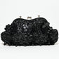 Rajwada Black Polyester Blend Embellished Hand Bag For Women