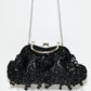 Rajwada Black Polyester Blend Embellished Hand Bag For Women