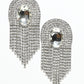 Rajwada White Alloy Stone Earrings For Women