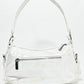 Rajwada White PU Embellished Hand Bag For Women
