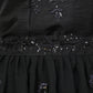 Black Georgette Embellished Lehenga