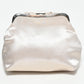 Rajwada Beige Satin Solid Clutch For Women