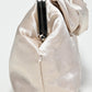 Rajwada Beige Satin Solid Clutch For Women