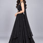 Black Georgette Embellished Lehenga