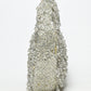 Rajwada Silver Suede Cutdana Embellished Clutch For Women