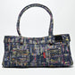 Rajwada Blue Denim Solid Hand Bag For Women