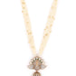 Rajwada White Mixed Metal Embellished Beads Neckpiece Set For Women