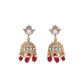 Rajwada White Mixed Metal Embellished Beads Neckpiece Set For Women