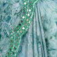 Sage Green Chinon Embellished Saree