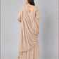 Beige Georgette Embellished Kurta Set