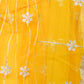 Yellow Net Embroidered Lehenga