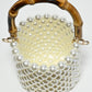 Rajwada White Pearl Embellished Potli For Women