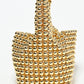 Rajwada Golden Pearl Embellished Hand Bag For Women