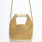Rajwada Golden Pearl Embellished Hand Bag For Women
