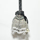 Rajwada Black Suede Cutdana And Pearl Embellished Potli For Women