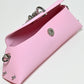 Rajwada Light Pink PU Self Design Clutch For Women