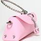 Rajwada Light Pink PU Self Design Clutch For Women