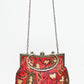 Rajwada Red Satin Embellished Clutch For Women