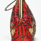 Rajwada Red Satin Embellished Clutch For Women