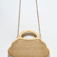 Rajwada Brown Jute Solid Clutch For Women