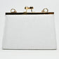 Rajwada White Jute Embroidered Clutch For Women