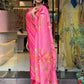 Rajwada Pink Embroidered Silk Blend Stitched Kurta Set For Women