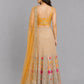 Yellow Net Embellished Lehenga