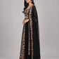 Black Georgette Embroidered Lehenga