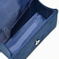 Rajwada Navy Blue Suede Embellished Clutch For Women