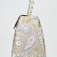Rajwada Ivory Suede Embroidered Clutch For Women