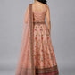 Light Pink Silk Blend Embroidered Lehenga