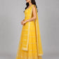 Yellow Net Embroidered Lehenga