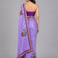 Lavender Silk Blend Embellished Saree