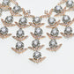 Rajwada Golden And Grey Alloy Stone Work Jewellery Set For Women