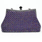 Rajwada Wine Silk Blend Embellished Hand Bag For Women