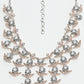 Rajwada Golden And Grey Alloy Stone Work Jewellery Set For Women
