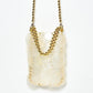 Rajwada White And Golden Capiz Shells Embellished Hand Bag For Women