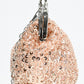 Rajwada Peach Silk Blend Embellished Hand Bag For Women