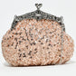 Rajwada Peach Silk Blend Embellished Hand Bag For Women