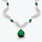 Rajwada White And Green Alloy Stone Work Jewellery Set For Women