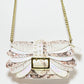 Rajwada Ivory PU Embellished Clutch For Women