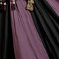 Rajwada Black And Mauve Cotton Blend Solid With Golden Border Semi-Stitched Lehenga For Women
