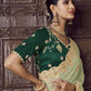 Rajwada Light Green Crepe Embroidered Elegant Saree For Women