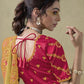 Rajwada Yellow Georgette Embroidered Elegant Saree For Women