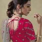 Rajwada Grey Georgette Embroidered Elegant Saree For Women