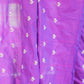Rajwada Purple Embroidered Cotton Saree With Unstitched Blouse For Women