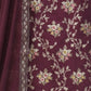 Rajwada Wine Viscose Embroidered Semi-Stitched Kurta Set For Women